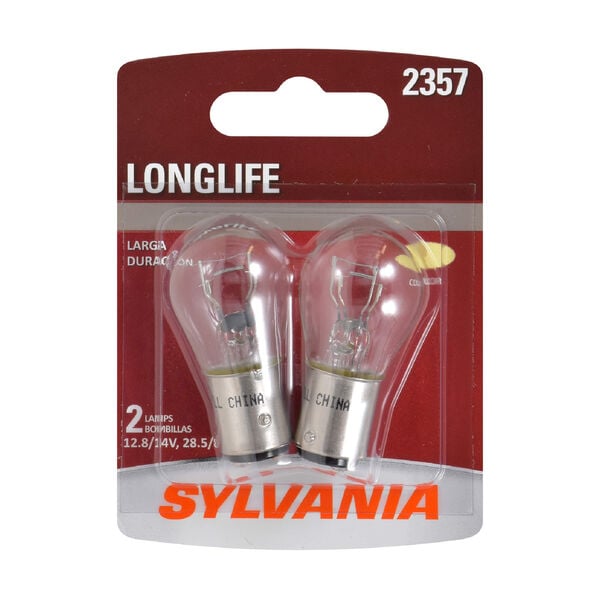 SYLVANIA 2357 Long Life Mini Bulb, 2 Pack, , hi-res
